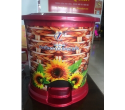 Thùng rác nhựa hoa giả tre Tylien